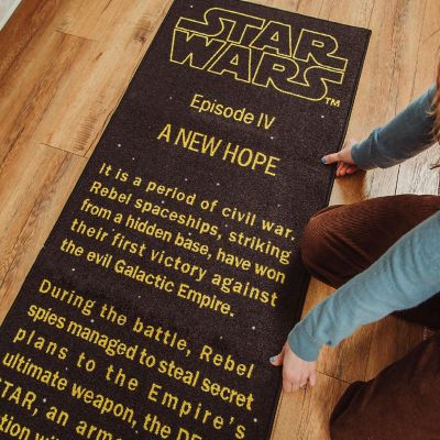 Star Wars: A New Hope Title Crawl Printed Area Rug  26 x 77 Inches Image 3