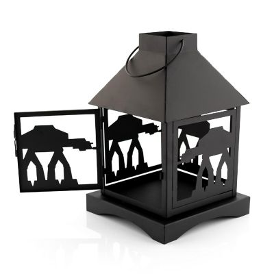 Star Wars Black Stamped Lantern  Imperial AT-AT Walker  12 Inches Tall Image 3