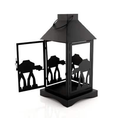 Star Wars Black Stamped Lantern  Imperial AT-AT Walker  14 Inches Tall Image 3