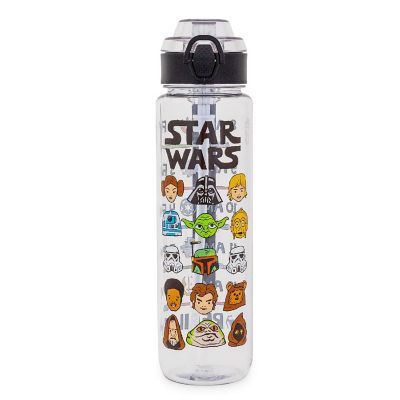 Star Wars Characters 33-Ounce Plastic Water Bottle With Locking Lid and Strap Image 1