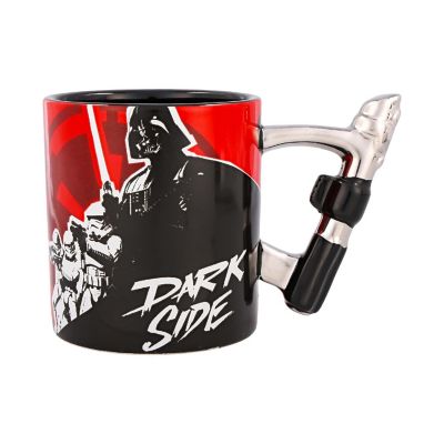 Star Wars Darth Vader "Dark Side" Ceramic Mug With Sculpted Lightsaber Handle Image 1