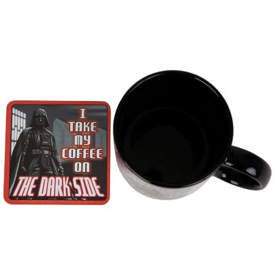 Star Wars Darth Vader Humor 20oz Ceramic Mug and Coaster Set Image 3