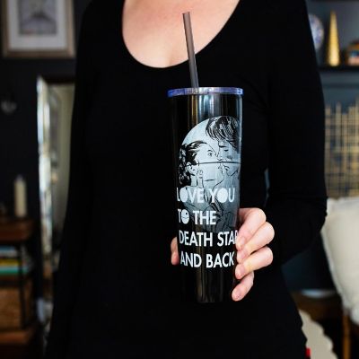 Star Wars "Love You to the Death Star" Stainless Steel Tumbler  Holds 22 Ounces Image 3