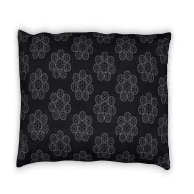 Star Wars Lumbar Throw Pillow  White Imperial Symbol Pattern  15 x 24 Inches Image 1