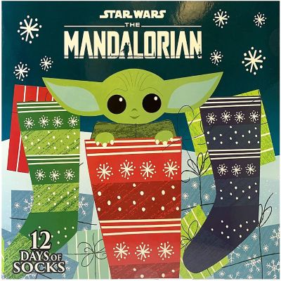 Star Wars Mandalorian The Child Womens 12 Days of Socks in Advent Gift Box Image 2