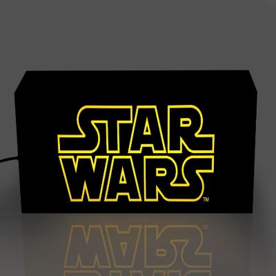 Star Wars Official Logo 17-Inch Light Box  Electric/USB Mood Light Image 1
