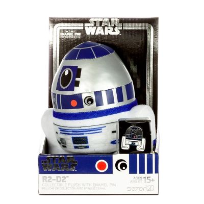 Star Wars R2-D2 Stylized 7 Inch Plush With Enamel Pin Image 1