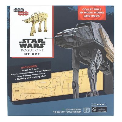 Star Wars Rogue One AT-ACT IncrediBuilds 3D Wood Model Image 1
