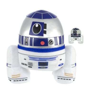 Star Wars Stylized 7 Inch Plush w/ Enamel Pins  Set of 3  R2, C3PO, Yoda Image 2