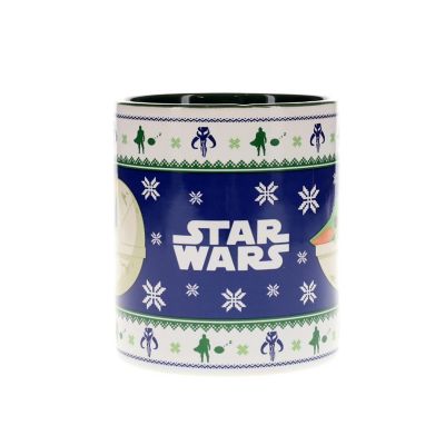 Star Wars: The Mandalorian Grogu Christmas Sweater Ceramic Mug  Holds 20 Ounces Image 1