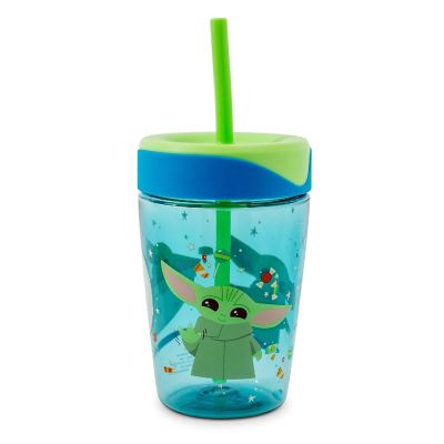 Star Wars: The Mandalorian Grogu Kids Spill-Proof Tumbler With Straw  18 Ounces Image 1