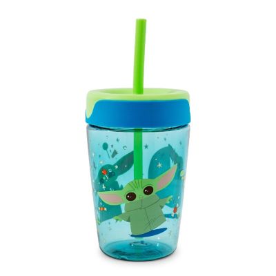 Star Wars: The Mandalorian Grogu Kids Spill-Proof Tumbler With Straw  18 Ounces Image 2