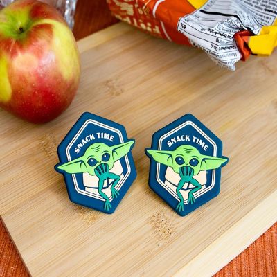 Star Wars: The Mandalorian Grogu "Snack Time" Magnetic Chip Clips  Set of 2 Image 2
