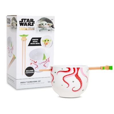 Star Wars: The Mandalorian Grogu Tentacle Chowder Ramen Bowl and Chopstick Set Image 3