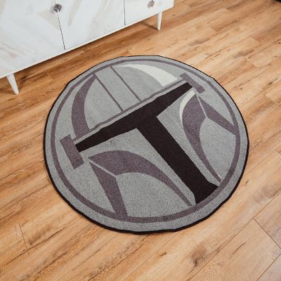 Star Wars: The Mandalorian Helmet Round Area Rug  52 Inches Image 3