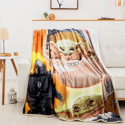 Star Wars The Mandalorian Longest Journey 60 x 80 Inch Silk Touch Throw Blanket Image 1