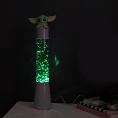 Star Wars: The Mandalorian, The Child 14-Inch 3D Top Glitter Motion Lamp Light Image 1