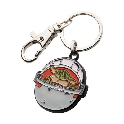 Star Wars The Mandalorian The Child In Carriage Enamel Keychain Image 1