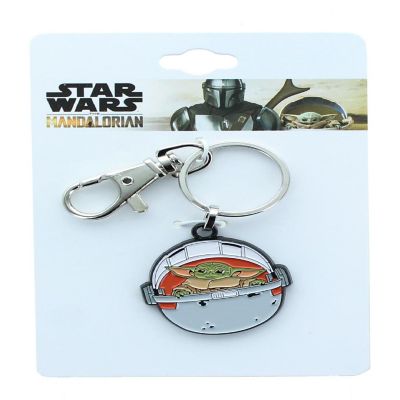 Star Wars The Mandalorian The Child In Carriage Enamel Keychain Image 2