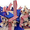 Stars & Stripes "America God Shed His Grace on Thee" Patriotic Bow Wreath -18" Image 4