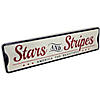 Stars and Stripes Americana Metal Wall Sign - 23.5" Image 3
