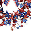 Stars and Stripes Glittered Patriotic Artificial Twig Wreath - 24" Image 2