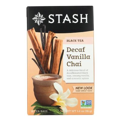 Stash Tea Vanilla Chai Decaf Tea  - Case of 6 - 18 CT Image 1
