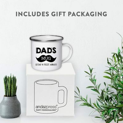 Stay 6 Feet Away Dad 11oz Campfire Mug Image 3
