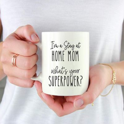 Stay-at-Home Mom Superpower Ceramic Mug Image 1