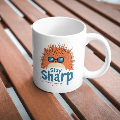 Stay Sharp Mug by Dancing Littles Jungle Image 2
