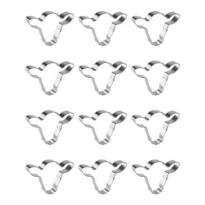 Steer Cow Head Face 5 inch Cookie Cutters Image 1