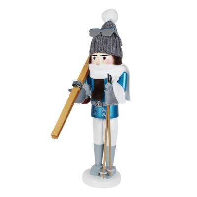 Steinbach Big Nutcracker Wooden Nutcracker, Skiing Powder King, 18.5in Image 1