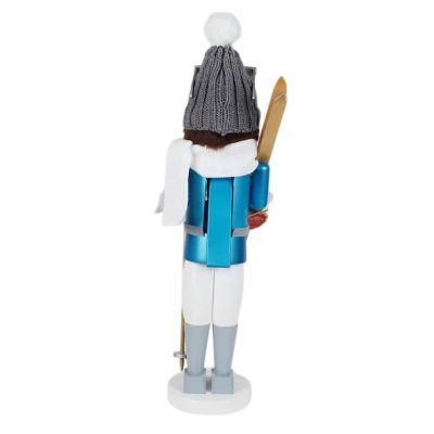 Steinbach Big Nutcracker Wooden Nutcracker, Skiing Powder King, 18.5in Image 3