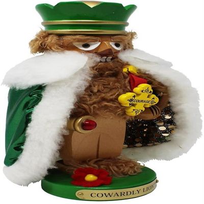 Steinbach ES1579 Wizard of Oz Steinbach Chubby Cowardly Lion Nutcracker, 11 inches Image 1