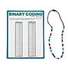 STEM Binary Coding Necklace Craft Kit - Makes 12 Image 1