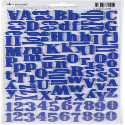 Sticko Alphabet Stickers 208/Pkg-Foam - Blue Image 1
