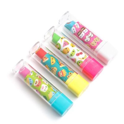 Sticko Retractable Lipstick Erasers 4/Pkg-Kawaii Image 1