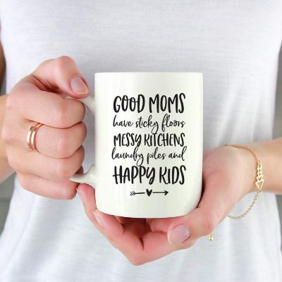 Sticky Floors Happy Kids Ceramic Mug Image 1