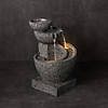 Stone Cascading Bowl Fountain 18"L X 26"H Resin Image 1
