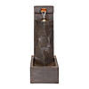 Stone Cascading Wall Fountain 12.5"L X 33.5"H Resin Image 1
