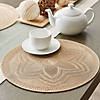 Stone Floral Woven Round Placemat Set/6 Image 1