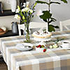 Stone Tri Color Check Tablecloth 60X104" Image 1