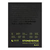 Stonehenge Aqua Block Coldpress Pad 9"X12" 15 Sheets/Pkg-Black 140lb Image 1