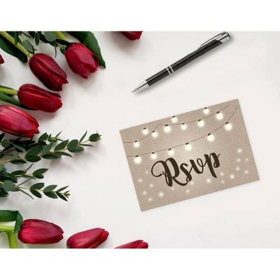Stonehouse Collection 40 Rustic String Lights RSVP Postcards 4 x 6 Postcards Image 2