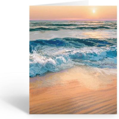 Stonehouse Collection  Assorted Beach Note Card Set - Beach Ocean Shore Note Cards - Assorted Image 1