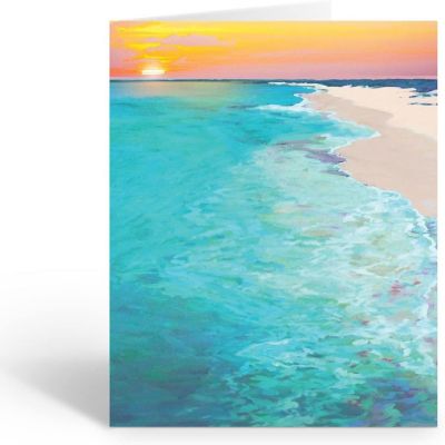 Stonehouse Collection  Assorted Beach Note Card Set - Beach Ocean Shore Note Cards - Assorted Image 2