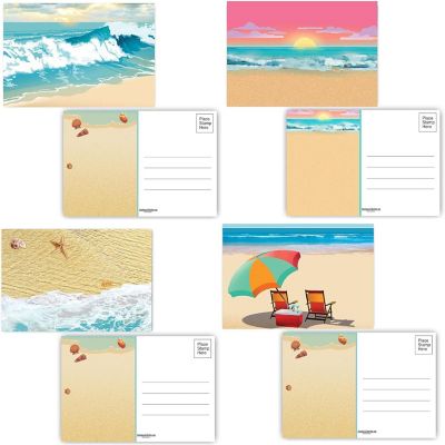 Stonehouse Collection Assorted Beach Postcards - 4 x 6 Beach Postcards - 40 Postcards Image 1