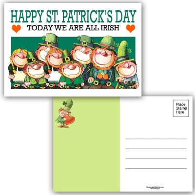 Stonehouse Collection Assorted St Patricks Day Postcards - 4 x 6 Inch - 40 (Assorted) Image 1