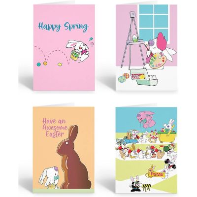 Stonehouse Collection Assortment of 12 Blank Easter Cards (Assorted) Image 1