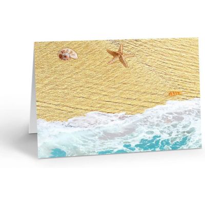 Stonehouse Collection Beach Note Card Set - 10 Boxed - (Beach Sand) Image 1